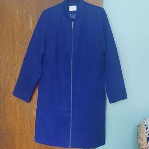 Compañia Fantastic Royal Blue Trench Coat